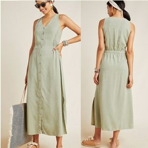 Cloth & Stone NWOT Small Maxi Olive Green Dress